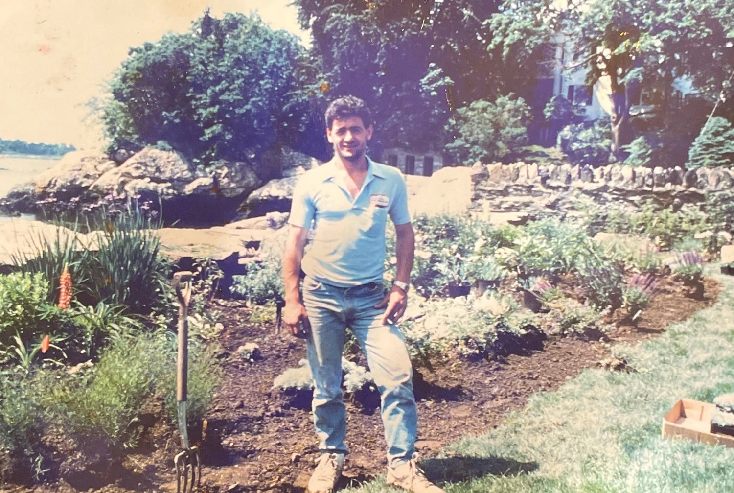 John on site in Rye, New York, in 1994.